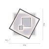 Paul Neuhaus MAILAK Plafoniera LED Nero, Bianco, 2-Luci