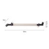 Paul Neuhaus PURE-LINES Plafoniera LED Antracite, Legno scuro, 5-Luci, Telecomando