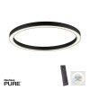 Paul Neuhaus PURE-LINES Plafoniera LED Antracite, 1-Luce, Telecomando