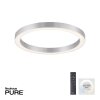 Paul Neuhaus PURE-LINES Plafoniera LED Argento, 1-Luce, Telecomando