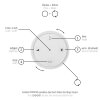Paul Neuhaus PURE-MOTO-RISE Lampada a Sospensione LED Grigio, 3-Luci, Telecomando