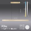 Paul Neuhaus PURE-MOTO-RISE Lampada a Sospensione LED Oro, 3-Luci, Telecomando