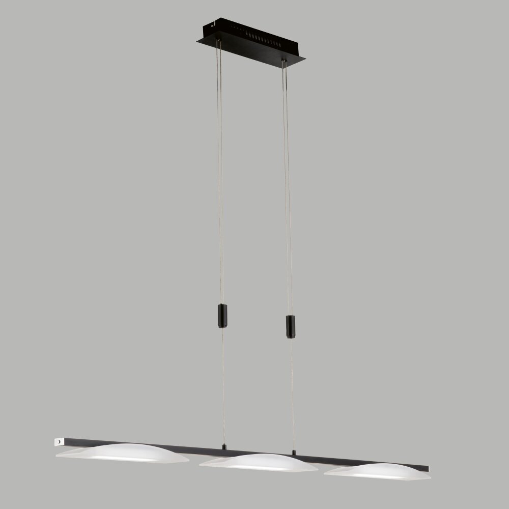 Fischer & Honsel Kop Lampada a Sospensione LED Nero, 3-Luci main product photo