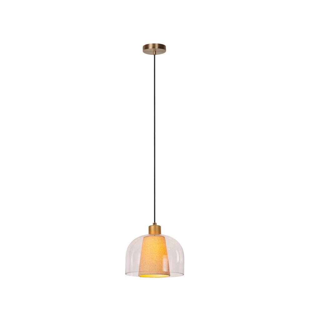 Lucide GUNHILD Lampada a Sospensione Oro, Ottone, 1-Luce main product photo