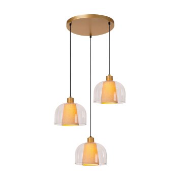 Lucide GUNHILD Lampada a Sospensione Oro, Ottone, 3-Luci