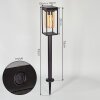 Palanga Lampioncino Segnapasso LED Nero, 1-Luce