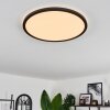 Hooper Plafoniera LED Nero, 1-Luce