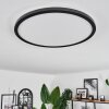 Hooper Plafoniera LED Nero, 1-Luce