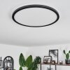 Hooper Plafoniera LED Nero, 1-Luce