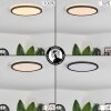 Hooper Plafoniera LED Nero, 1-Luce