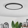 Hooper Plafoniera LED Nero, 1-Luce