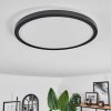 Hooper Plafoniera LED Nero, 1-Luce