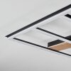 Nganbeto Plafoniera LED Aspetto del legno, Nero, 1-Luce