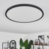 Hooper Plafoniera LED Nero, 1-Luce