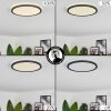 Hooper Plafoniera LED Nero, 1-Luce