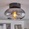 Haikala Plafoniera Chiaro, Grigio fumo, 1-Luce