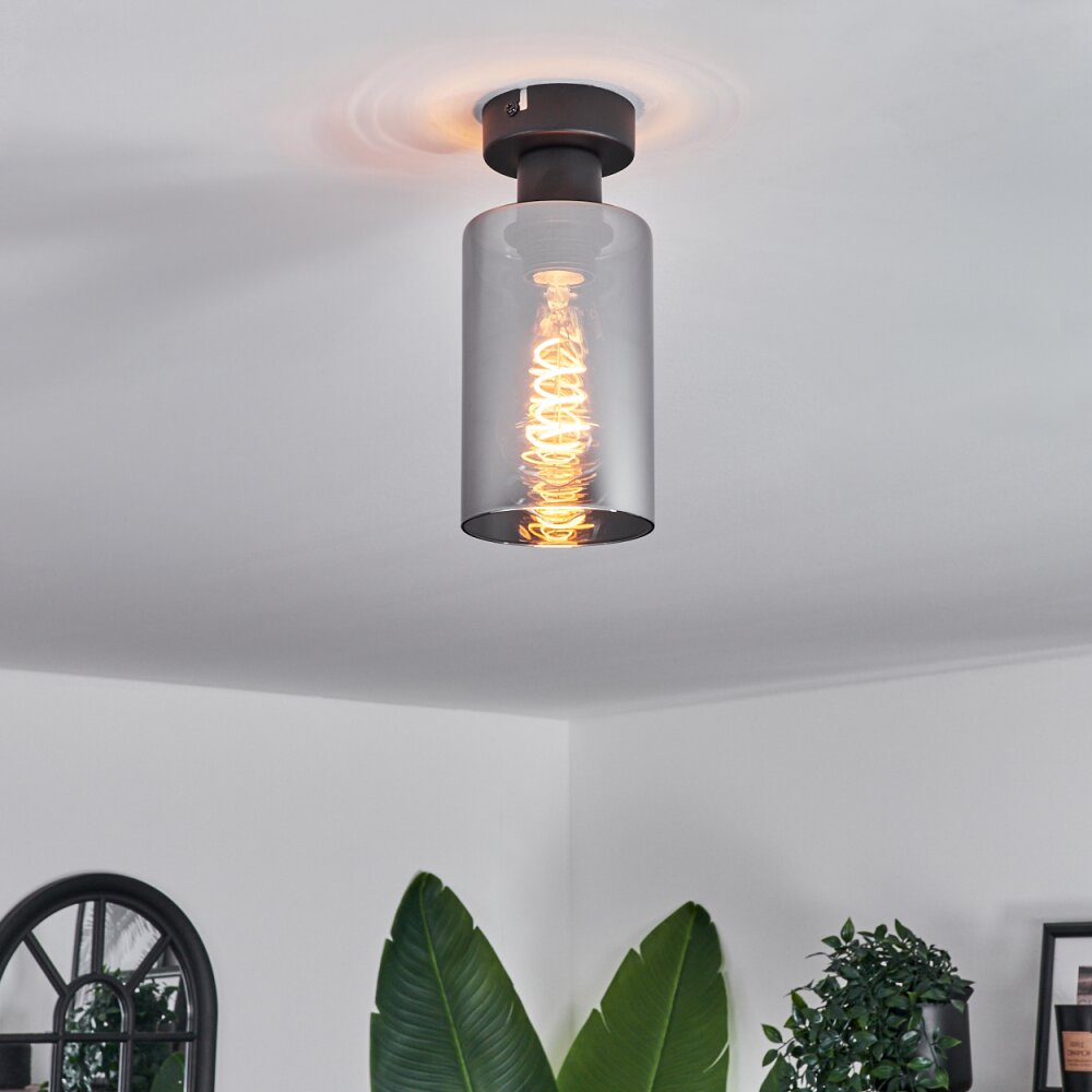 Hunouri Plafoniera Nero, 1-Luce