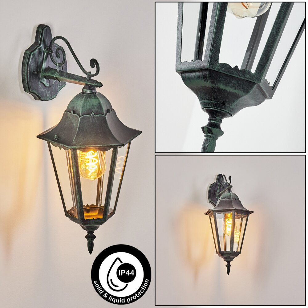 Hongkong Applique da esterno Verde, Nero, 1-Luce main product photo