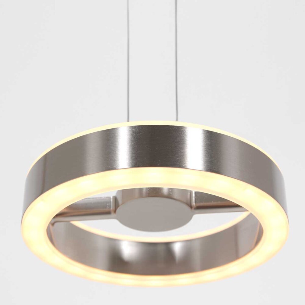 Steinhauer Piola Lampadario a sospensione LED Acciaio satinato, 2-Luci