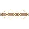 Globo BEATRIX Plafoniera LED Aspetto del legno, Nero, 1-Luce