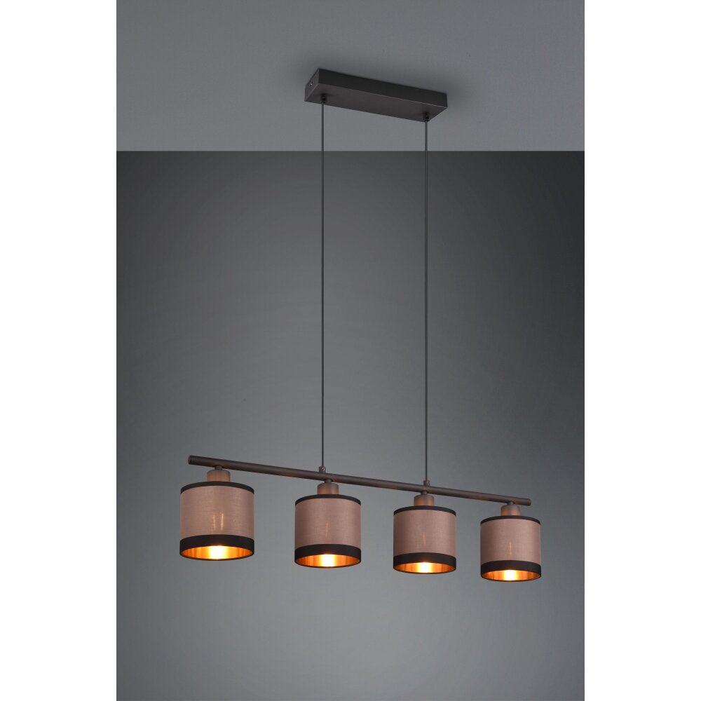 Reality DAVOS Lampada a Sospensione Grigio talpa, 4-Luci main product photo