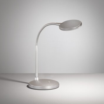 Fischer & Honsel Work Lampada da tavolo LED Argento, 1-Luce