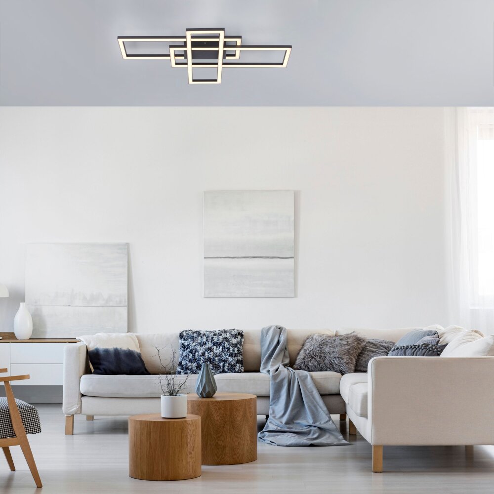 Leuchten Direkt IVEN Plafoniera LED Nero, 1-Luce main product photo