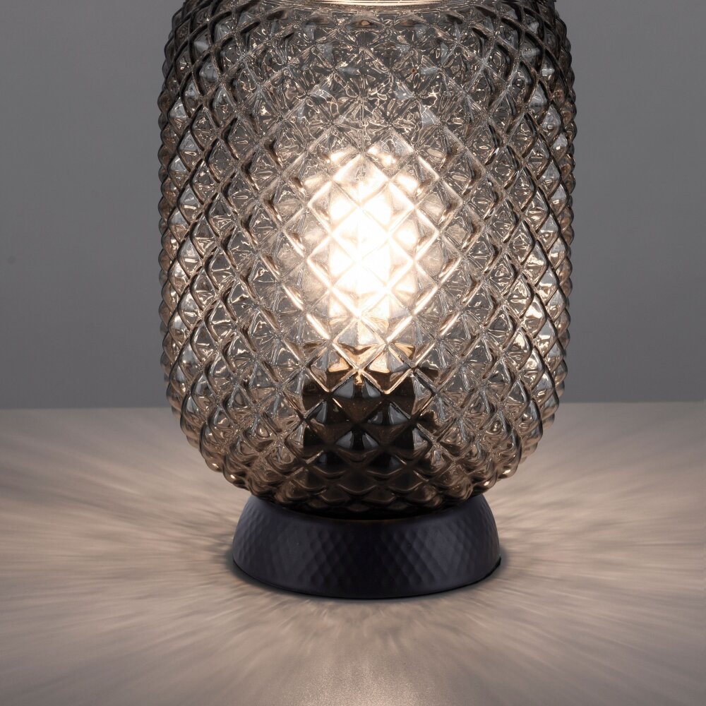 Leuchten Direkt REISHI Lampada da tavolo Nero, 1-Luce