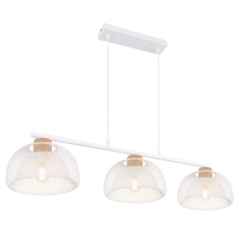 Globo VITIANO Lampadario a sospensione Marrone, Bianco, 3-Luci main product photo