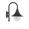 Brilliant Berna Applique da esterno Nero, 1-Luce