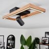 Fairburn Plafoniera LED Marrone, Aspetto del legno, Nero, 2-Luci