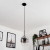 Vevino Lampadario a sospensione Vetro 20 cm Chiaro, Grigio fumo, 1-Luce