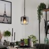 Lauden Lampadario a sospensione Vetro 15 cm Chiaro, Grigio fumo, 1-Luce