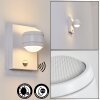 Borlo Applique da esterno LED Bianco, 2-Luci, Sensori di movimento