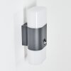 Belerda Applique da esterno Bianco, 2-Luci, Sensori di movimento