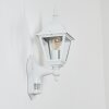 Naofe Applique da esterno Bianco, 1-Luce, Sensori di movimento