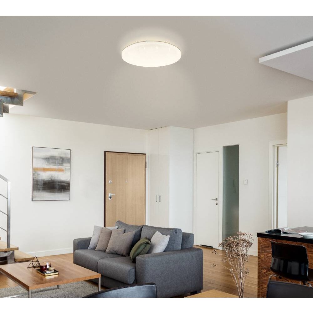 Eglo FRANIACW Plafoniera LED Bianco, 1-Luce, Telecomando, Cambia colore main product photo