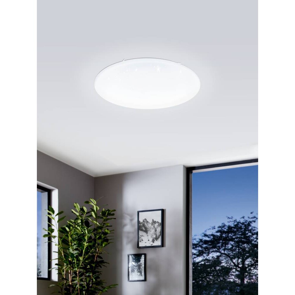 Eglo FRANIACW Plafoniera LED Bianco, 1-Luce, Telecomando, Cambia colore main product photo