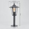 Moskau Lampioncino Segnapasso Antracite, 1-Luce