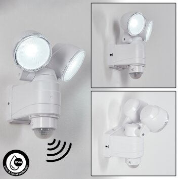Anyarhwi Applique da esterno LED Bianco, 2-Luci, Sensori di movimento