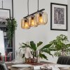 Lauden Lampada a Sospensione Vetro 15cm Ambrato, 3-Luci