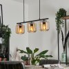 Lauden Lampada a Sospensione Vetro 15cm Ambrato, 3-Luci