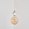 Girouxville Lampadario a sospensione Cromo, Bianco, 1-Luce