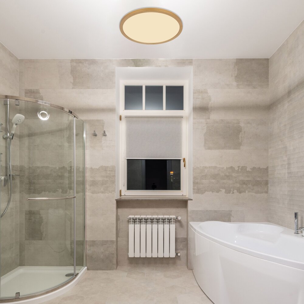 Globo SAPANA Plafoniera LED Ottone, Bianco, 1-Luce main product photo
