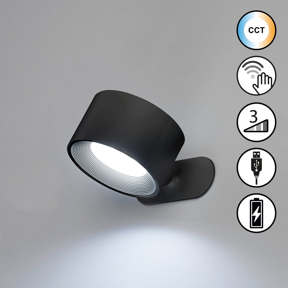 FHL easy Magnetics Applique LED Nero, 1-Luce main product photo