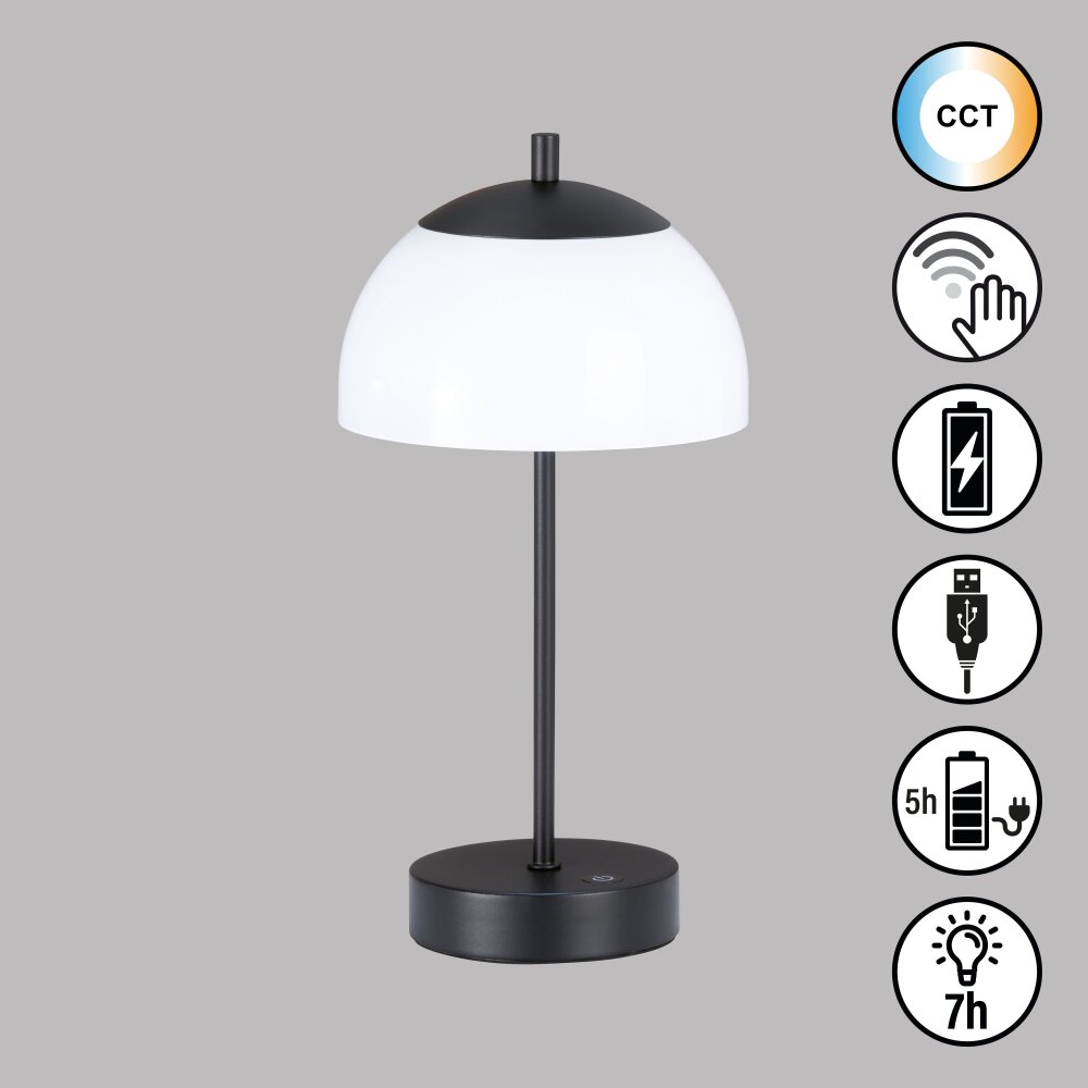 FHL easy Riva Lampada da tavolo LED Nero, 1-Luce main product photo