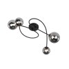 Fischer & Honsel Bala Plafoniera LED Nero, 4-Luci