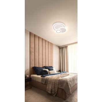 Fischer & Honsel Joster Plafoniera LED Bianco, 1-Luce, Telecomando