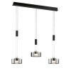 Fischer & Honsel Lavin Lampada a Sospensione LED Nero, 3-Luci