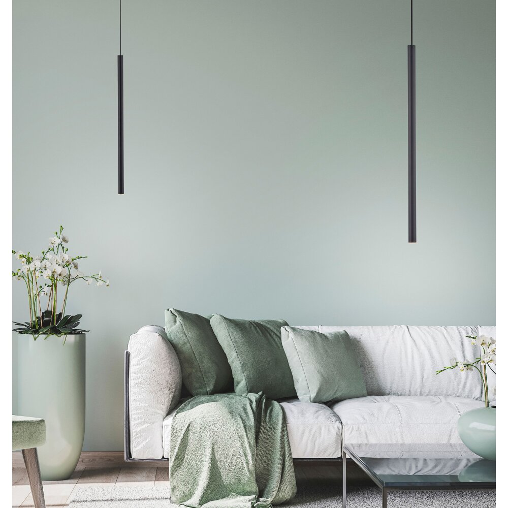 Paul Neuhaus FLUTE Lampada a Sospensione LED Nero, 1-Luce main product photo